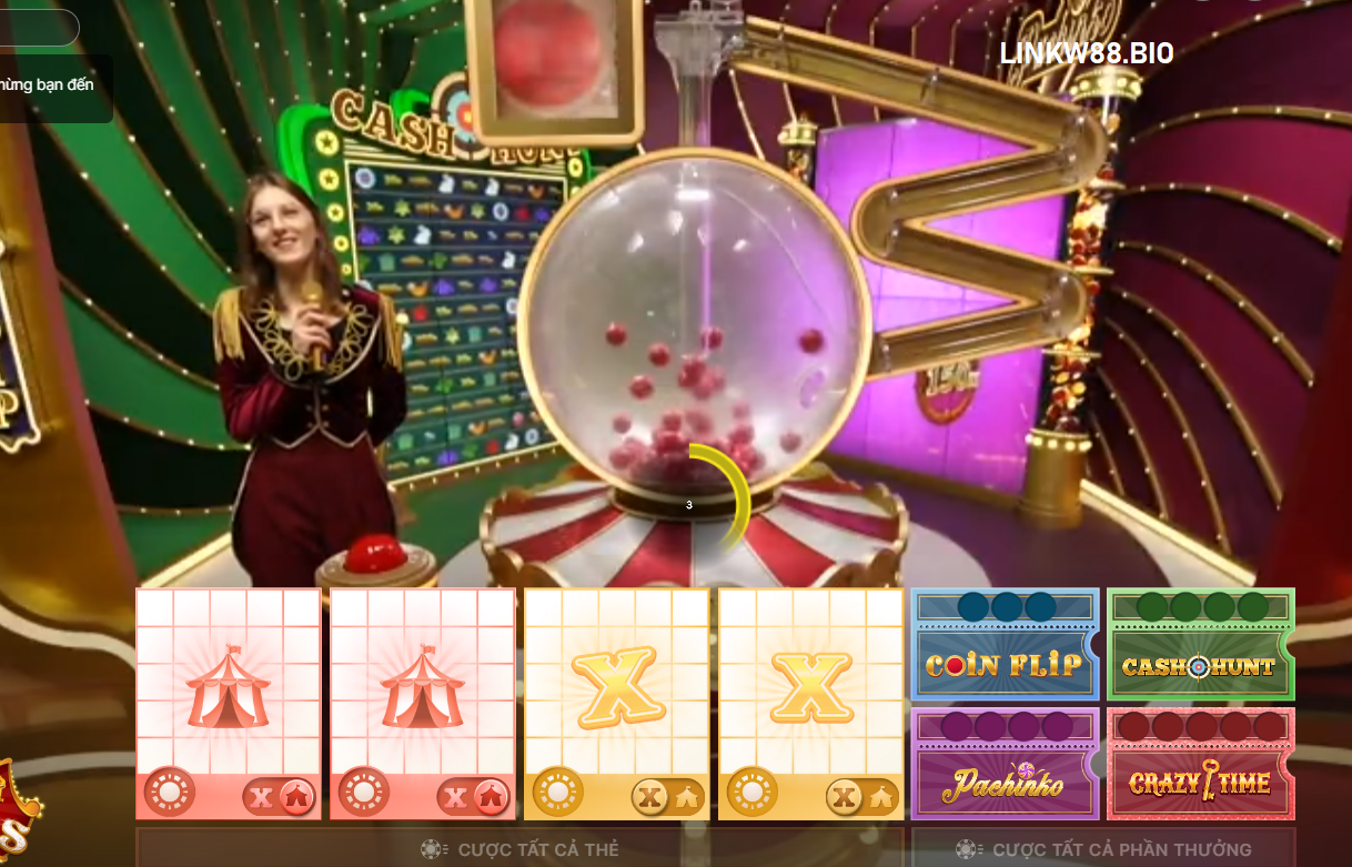 Trò chơi Casino W88 tại evolution