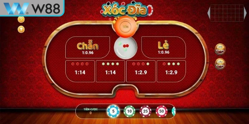 Luật xóc đĩa online tại W88 thân thiện dễ chơi với mọi đối tượng